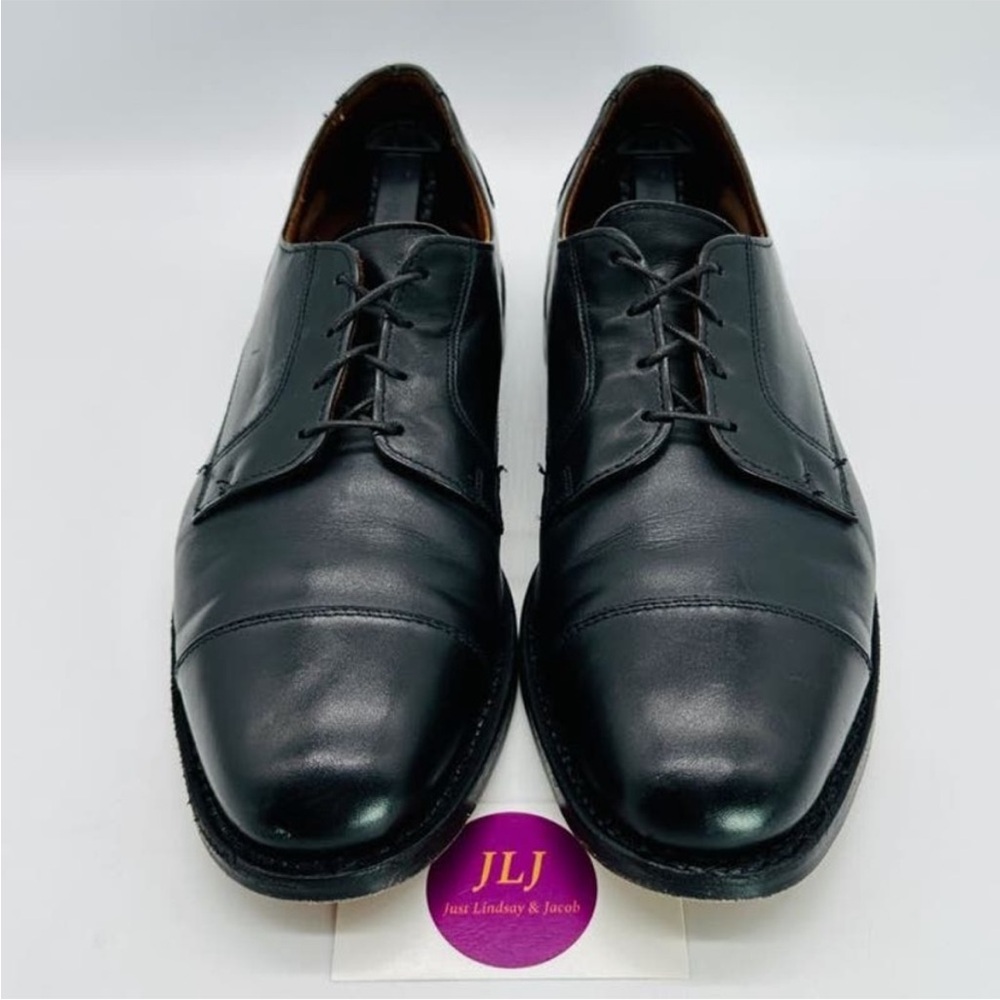 Allen Edmonds Men's Cortland Black Leather Cap Toe Oxford Dress Shoes Size 12D